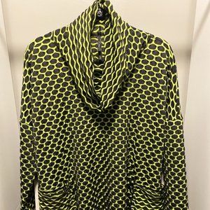 IC By Connie K Womens Large Textured Top Cowl Neck